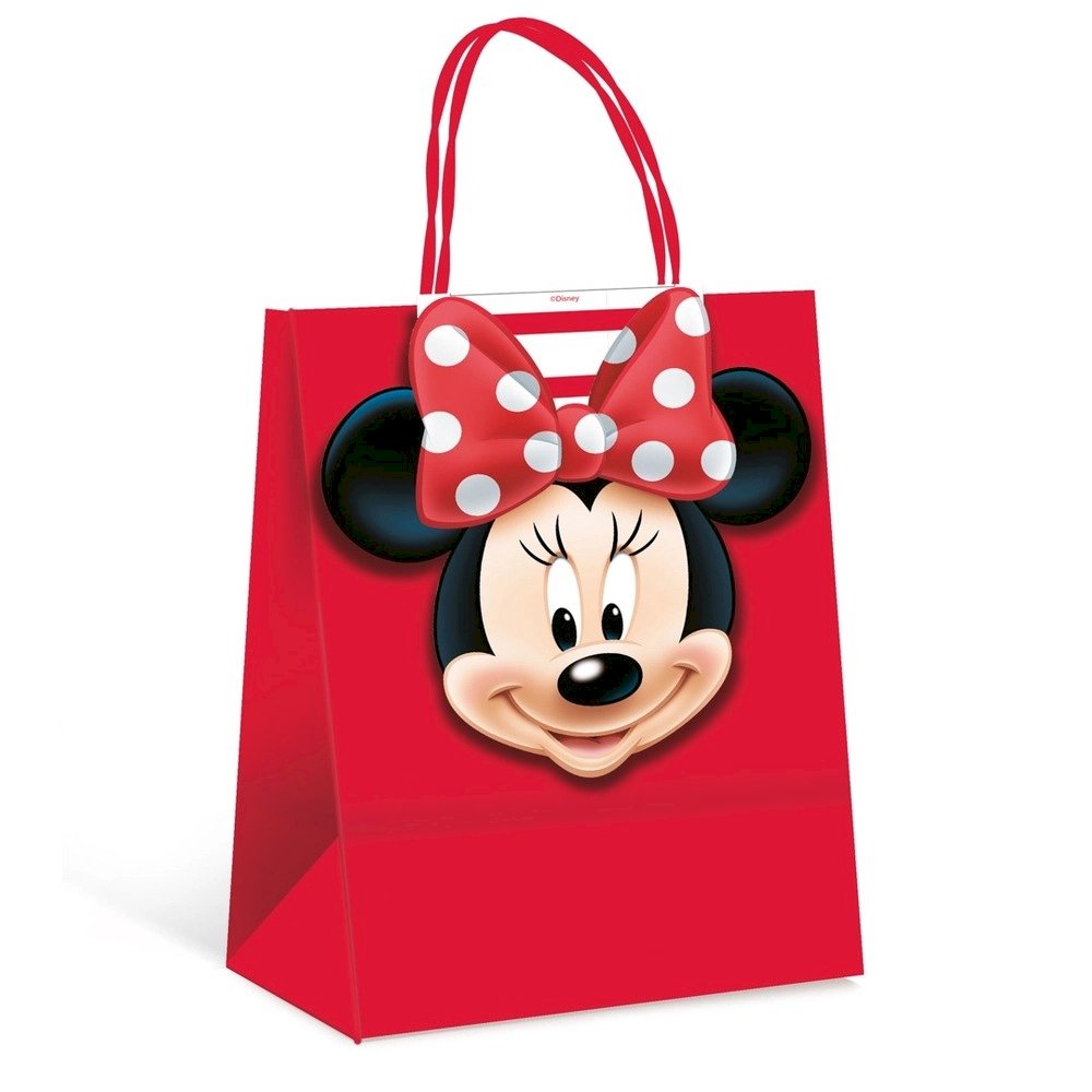 SACOLA PAPEL C/FECHA MINNIE MOUSE JOY P 21,5X15X8 14000056