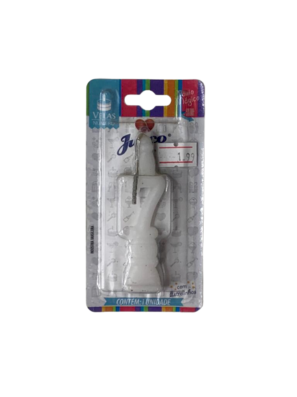 VELA ANIVERS NUMERO N.7 BRANCA 101552
