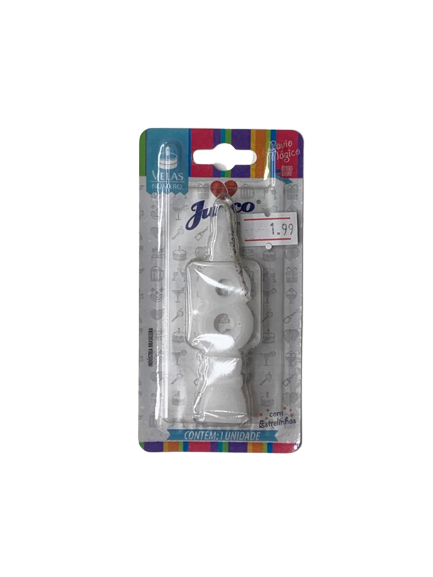 VELA ANIVERS NUMERO N.8 BRANCA 101569