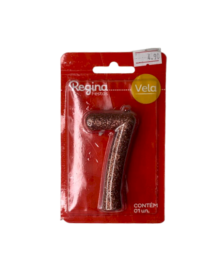 VELA ANIVERSARIO N7 CINTILANTE OURO ROSE 744860