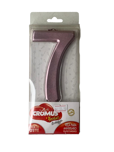 VELA GRANDE N.7 METALIZADO ROSA 29001013