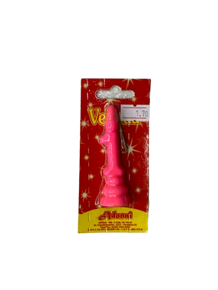 VELA POP NUMERO 1 ROSA 195017