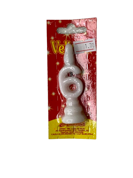 VELA POP NUMERO 6 BRANCO 194966
