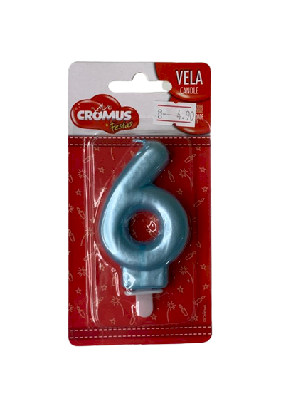 VELA N6 PEROLIZADA AZUL 29002679 336061