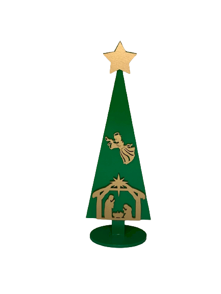 ARVORE C/PRESEPIO 30CM MDF 573451 - NATAL