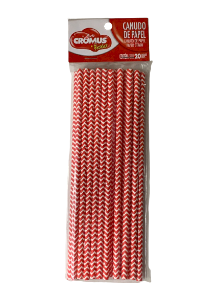 CANUDO DE PAPEL MISSIONI VERMELHO PT C/20 UN 1460270 326903