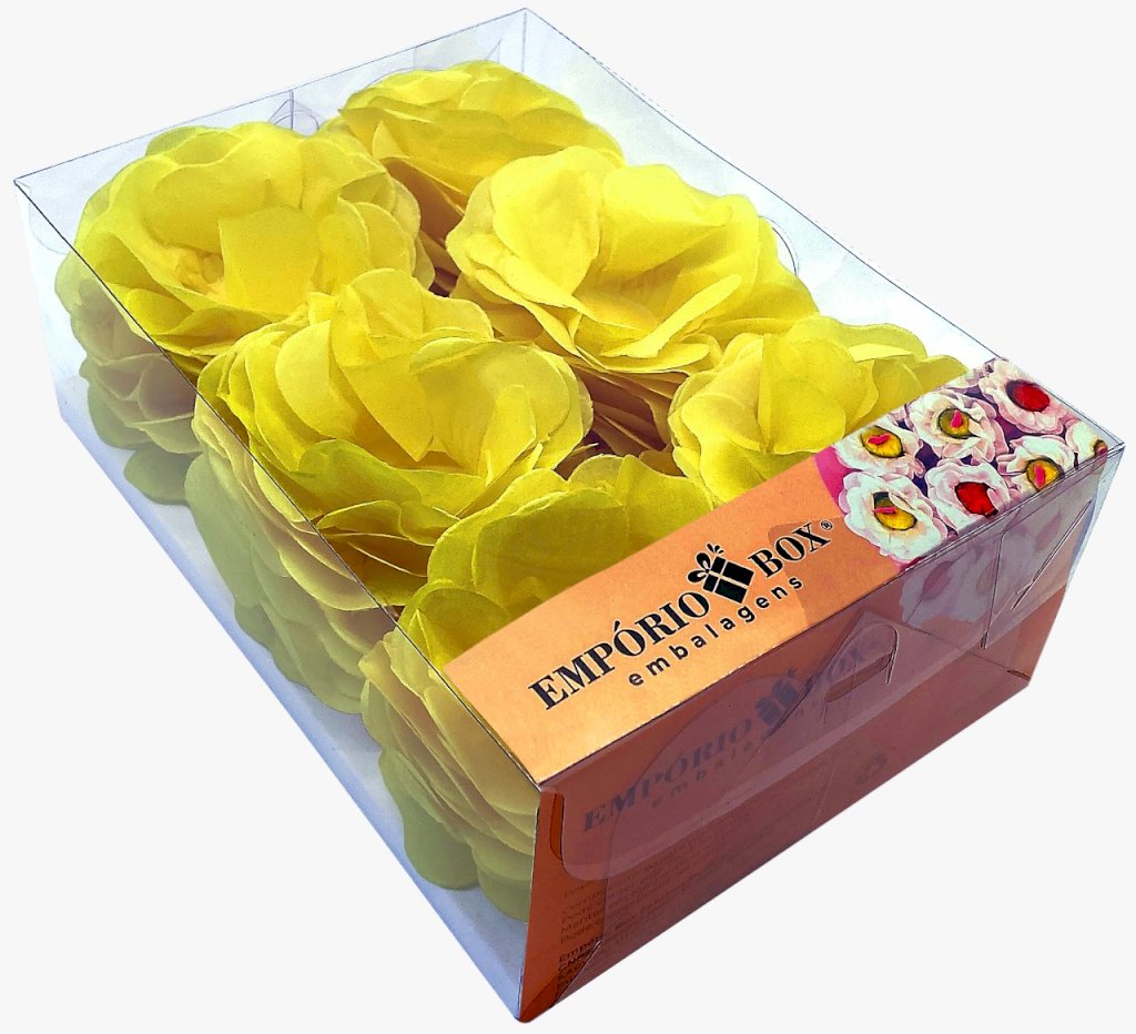 FORMINHA PARA DOCE FLOR SEDA GRANDE AMARELO EB C/30UN 434164