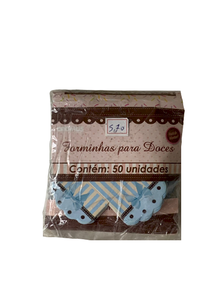 FORMINHA PARA DOCE - LACINHO AZUL PCT C/ 50 UNDS - 229601