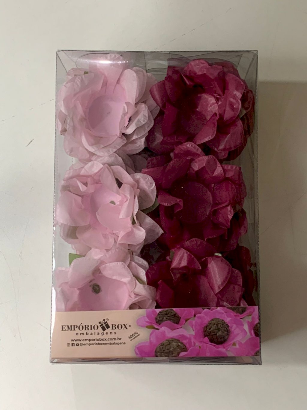 FORMINHA PARA DOCE FLOR LILY SEDA ROSA/MARSALA C/30UN 462600