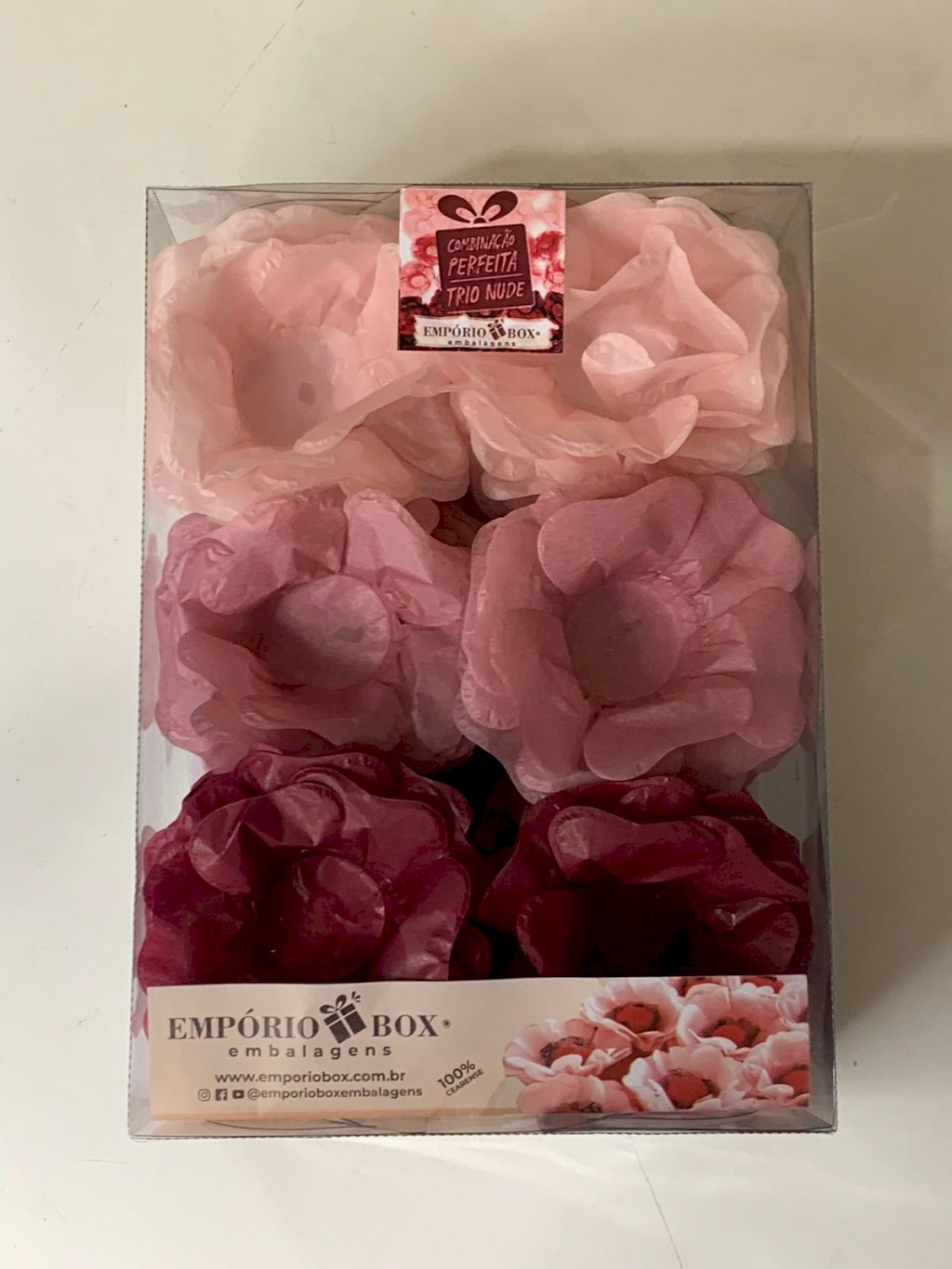 FORMINHA PARA DOCE FLOR SEDA GRANDE TRIO NUDE C/30UN 445719