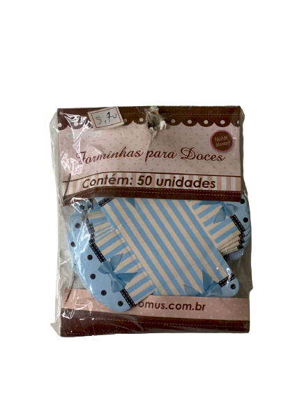 FORMINHA PARA DOCE - LACINHO AZUL PCT C/ 50 UNDS - 229601