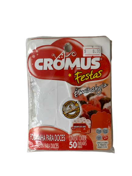 FORMINHA PARA DOCE LISA BRANCA PCT C/50 UNDS 229551