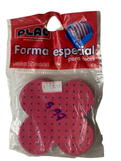 FORMA ESP BICOLOR C/ POA PINK E PRETO C/ 50 UN