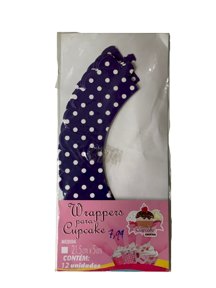 WRAPS P/CUPCAKE NAVY 21,5X5 229038