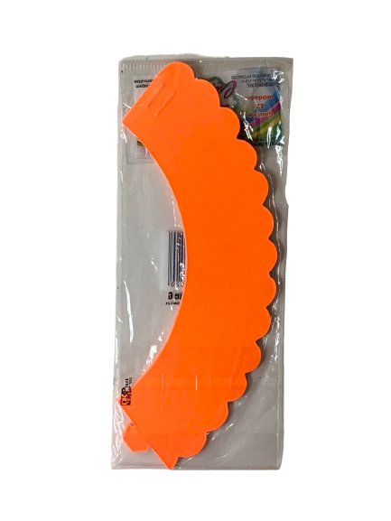 SAIA PARA CUPCAKE GRANDE LARANJA NEON 428185 400451