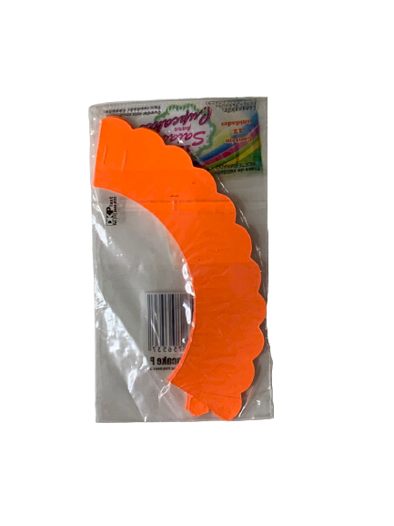 SAIA PARA CUPCAKE P LARANJA NEON 401175 400505