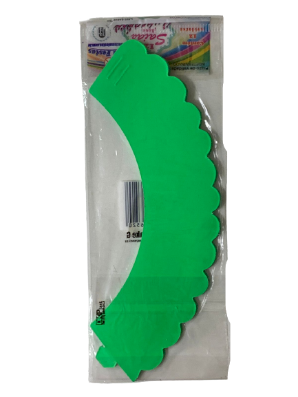 SAIA PARA CUPCAKE GRANDE VERDE NEON 428185 400444
