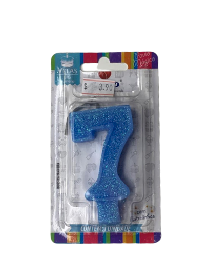 VELA ANIVERS BIG NUMERO N.7 AZUL 107332