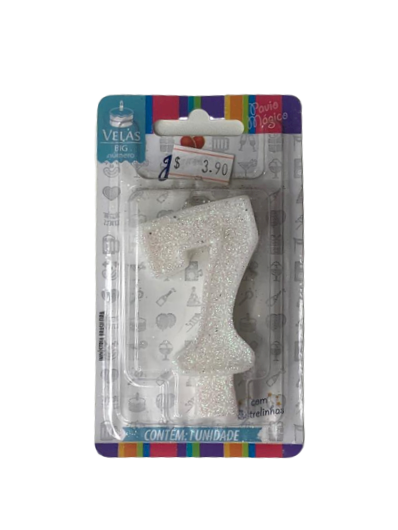 VELA ANIVERS BIG NUMERO N.7 BRANCA 107530