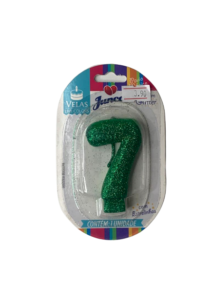VELA ANIV LIVE COLORS C/GLITTER N.7 VERDE 158839