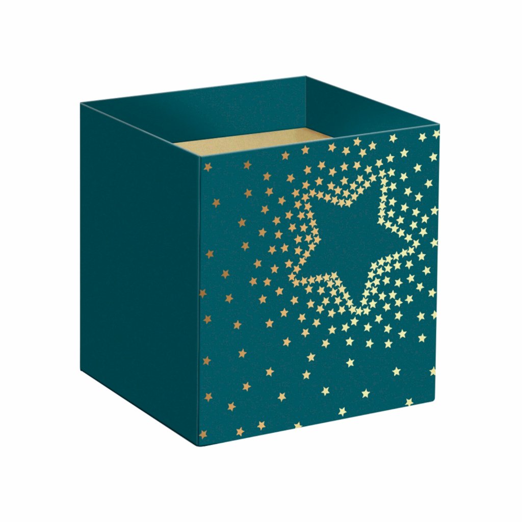 CACHEPOT QUADRADO MAGIA DE NATAL 14,5CMX14,5CMX15,5CM 33487