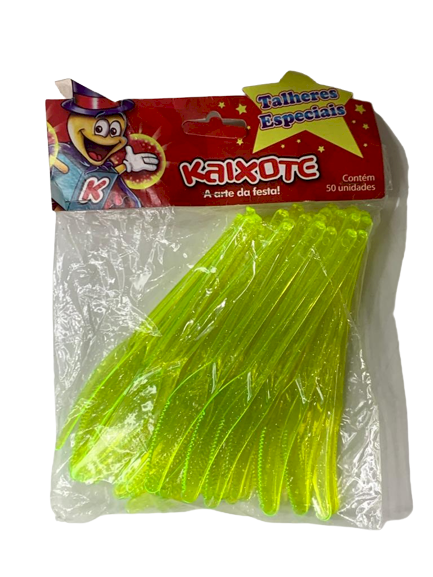 FACA REFEIÇAO AMARELO FLUOR C/GLITER 411413