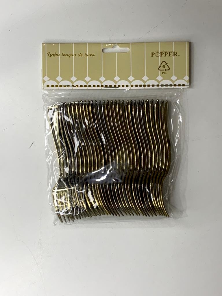 GARFO LUXO MINI DOURADO LAPELA COM 30 UNIDADES GLMD 452116