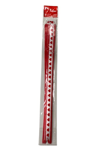 LACO PRONTO CORACAO VERMELHO 18MM PT C/10 UN 1830012 966246