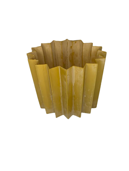 CACHEPOT PP PLISSADO POTE 11 OURO 27594