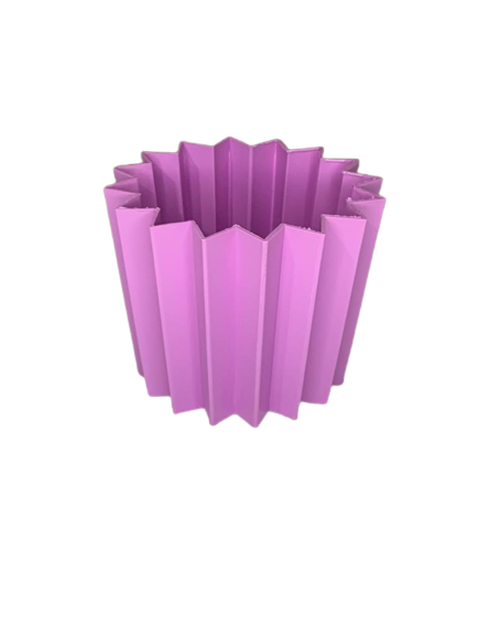 CACHEPOT PP PLISSADO POTE 11 ROSA CLARO 27591