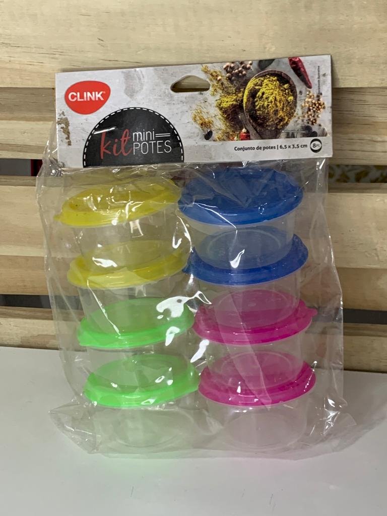 MINI POTES CIRCULARES PLASTICO 6,5X3,5CM CK2877 322188