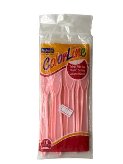 FACA COLOR ROSA 101652 C/10 505208