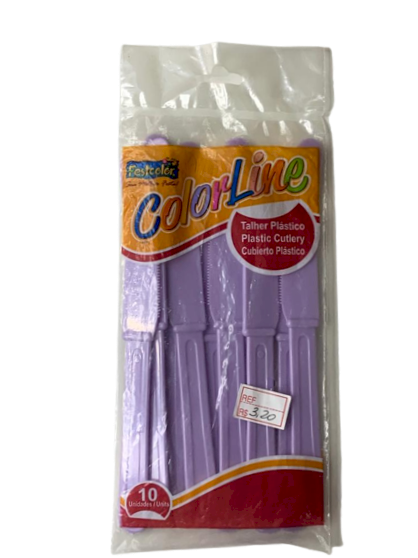 FACA COLOR LILAS 101647 C/10 505215