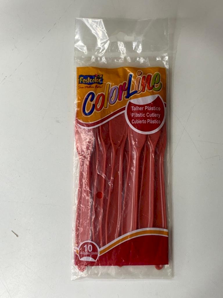FACA COLOR VERMELHO 101656 C/10 505222