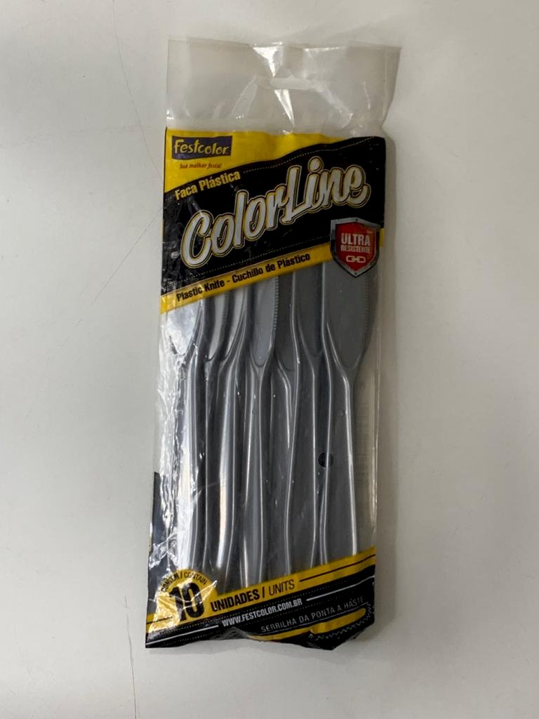 FACA COLOR PRATA 101650 C/10 505314