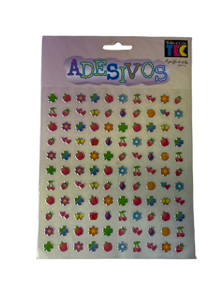 ADESIVO ARTESANAL FRUTAS E FLORES AD065