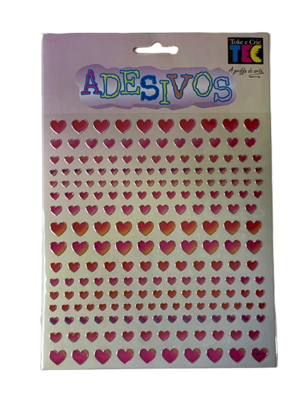 ADESIVO ARTESANAL CORACOES AD056