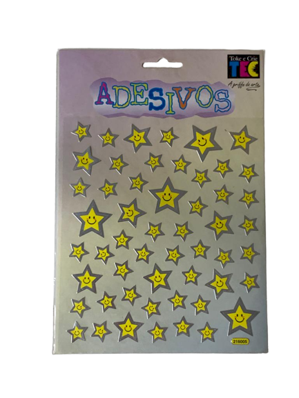 AD060/ADESIVO ARTESANAL ESTRELA C/SORRIS