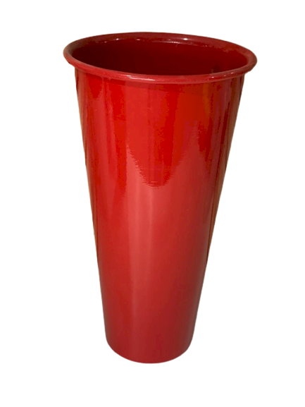 VASO CONE LARGO G VERMELHO LISO 133030 037519