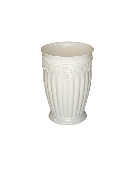 CACHEPOT FLORAL BRANCO M 11,5X11,5X16,5 29001261 810907