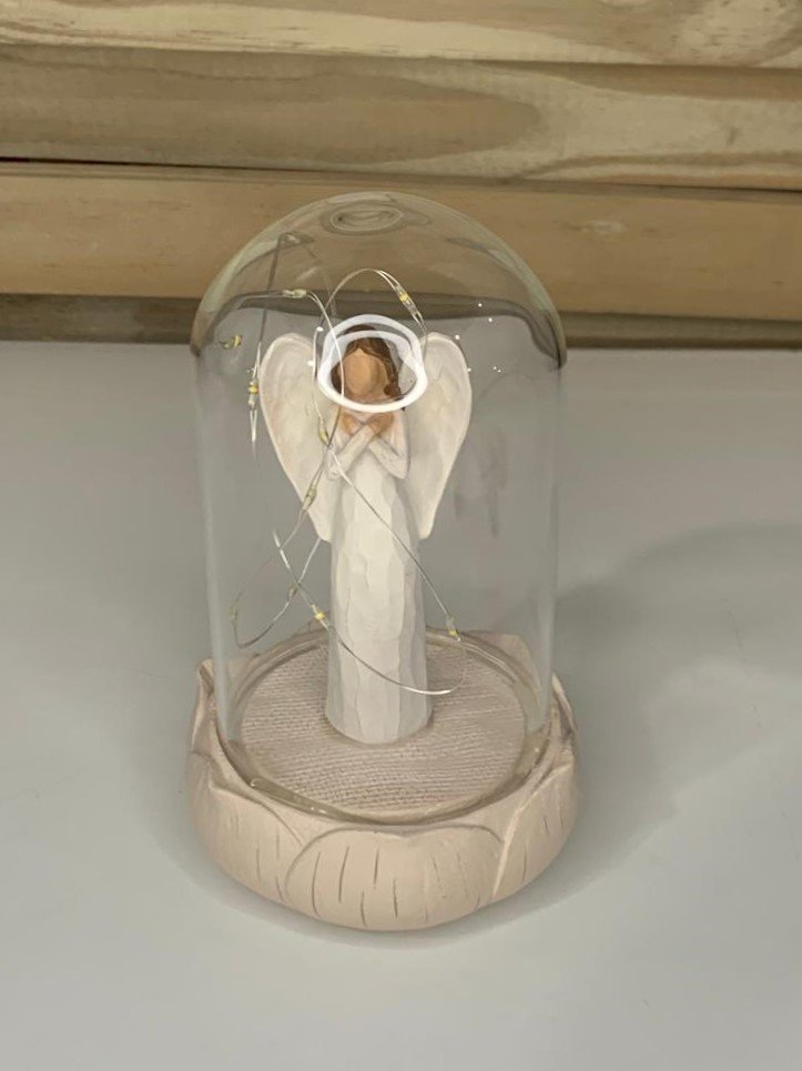 RESINA ANJO COM CUPULA 16CM AN0044 539549