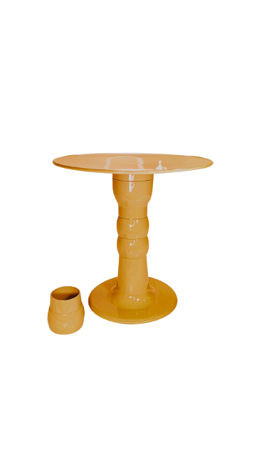 BOLEIRA COLONIAL LISA 22CM MOSTARDA BCLP021 303070
