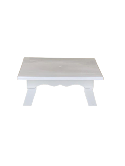 MESINHA DECORATIVA PARA DOCES 13X19CM BRANCO 109133