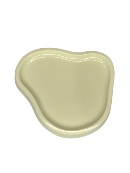 BANDEJA ORGANICA MODELO 2 12X15CM AMARELA CANDY 127465