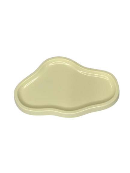 BANDEJA ORGANICA MODELO 1 12X19CM AMARELA CANDY 127298