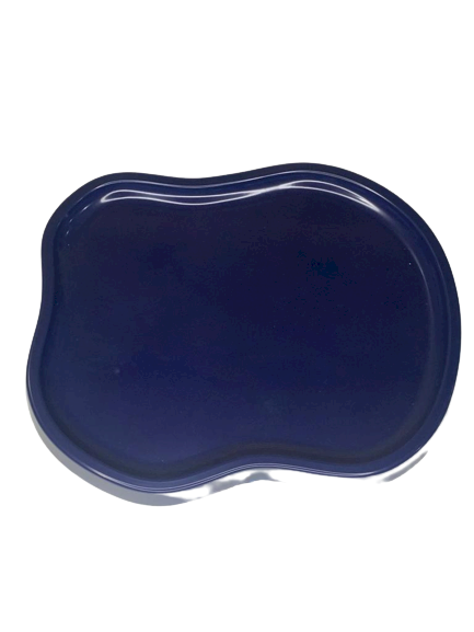 BANDEJA ORGANICA MODELO 3 21CM AZUL PETROLEO 127694