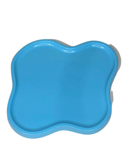 BANDEJA ORGANICA MODELO 4  23X26CM AZUL CLARA 127854