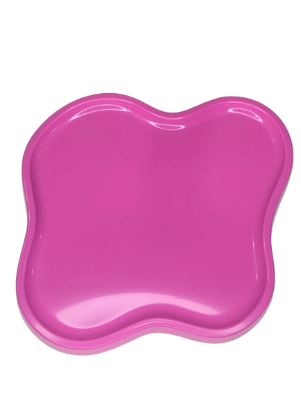 BANDEJA ORGANICA MODELO 4  23X26CM ROSA CLARA 127915
