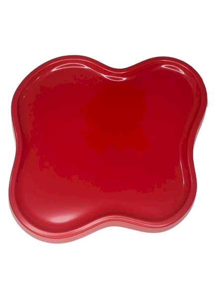 BANDEJA ORGANICA MODELO 4  23X26CM VERMELHA 127960