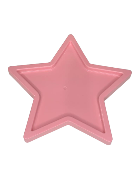BANDEJA ESTRELA ROSA BB 20X25CM 109614
